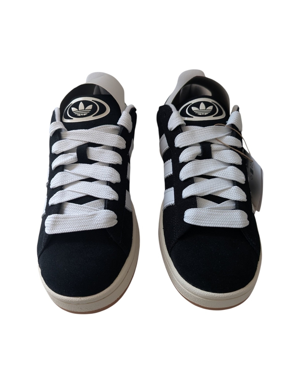 Adidas Campus 00s Fat Lace Sneaker Men's Size 10 Core Black/White - Picture 3 of 7